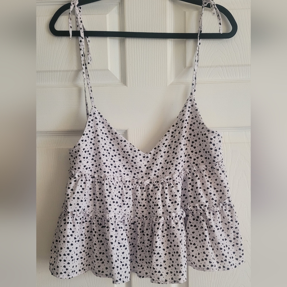 Strappy baby doll shirt
